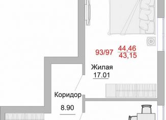 Продажа однокомнатной квартиры, 48 м2, Пионерский, Портовая улица, 5