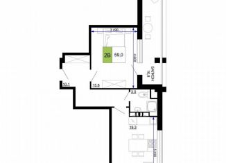 Продаю однокомнатную квартиру, 59 м2, Анапа