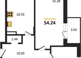 2-комнатная квартира на продажу, 54.2 м2, Воронеж, Советский район