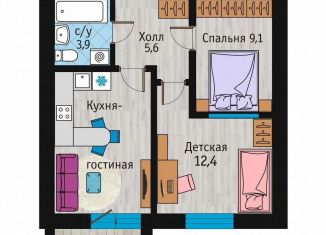 Продаю 2-комнатную квартиру, 50.2 м2, Тверь, Рябеевское шоссе, 22