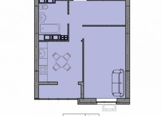 Продается 1-комнатная квартира, 40.4 м2, Волгоград