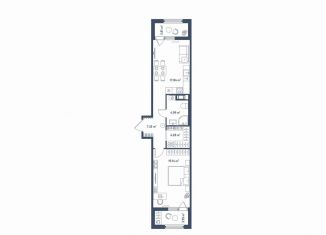 Продам 1-комнатную квартиру, 57.5 м2, Санкт-Петербург, Московский район