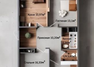 Продается 3-ком. квартира, 67.7 м2, Ярославль, улица Строителей, 20