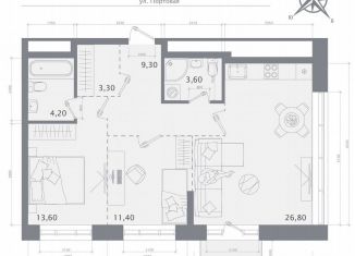 Продаю 2-комнатную квартиру, 72.9 м2, Казань, Вахитовский район