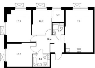 Продам 3-ком. квартиру, 84.5 м2, Москва, Кавказский бульвар, 51к2