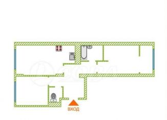 Продажа двухкомнатной квартиры, 60.2 м2, Тюмень, Центральный округ, улица братьев Бондаревых, 1