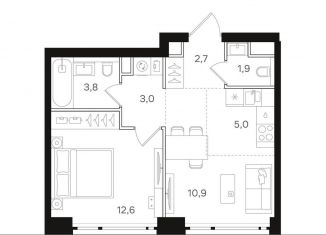 1-ком. квартира на продажу, 39.9 м2, Москва, Открытое шоссе, вл9