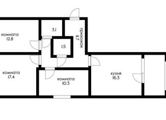 Продается трехкомнатная квартира, 80 м2, Краснодар, Питерская улица, 40, ЖК Новелла