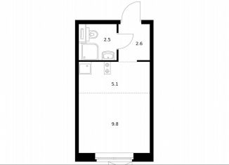 Продаю квартиру студию, 19.9 м2, Москва