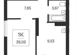 Продам 1-комнатную квартиру, 39.1 м2, Новосибирск, Кировский район