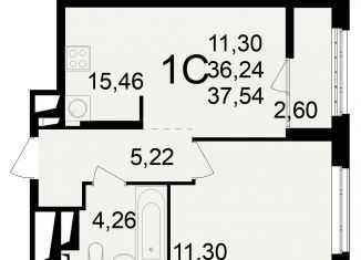 Продаю 1-ком. квартиру, 37.5 м2, Рязань