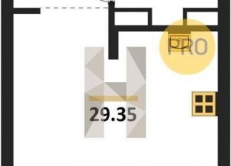 Продам квартиру студию, 29.4 м2, Новосибирск, улица Тюленина, 3, Калининский район