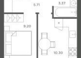 Продам 1-ком. квартиру, 28 м2, Калининградская область, Осенняя улица, 2к1