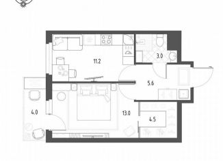 Продается 1-комнатная квартира, 38.7 м2, Санкт-Петербург, метро Озерки, Суздальское шоссе, 22к3