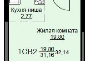 Продам квартиру студию, 32.1 м2, Щёлково, жилой комплекс Соболевка, к8