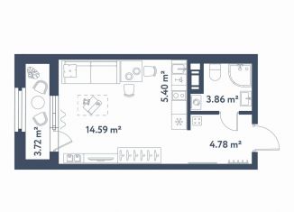 Продается квартира студия, 30.5 м2, Санкт-Петербург, метро Электросила