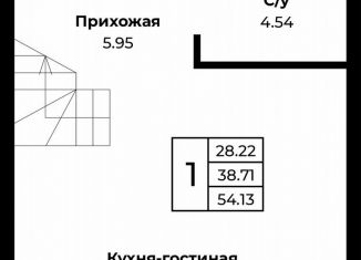 Продам квартиру студию, 54.1 м2, Оренбургская область