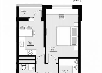 Продается 2-ком. квартира, 44.6 м2, Нефтекамск