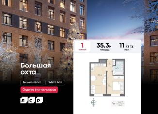 Продам 1-ком. квартиру, 35.3 м2, Санкт-Петербург, Партизанская улица, 3, метро Новочеркасская