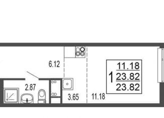 Продаю квартиру студию, 23.8 м2, Лыткарино, 6-й микрорайон, 15Д