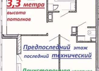 Продам 2-ком. квартиру, 55 м2, Санкт-Петербург, Арцеуловская аллея, 9, Приморский район