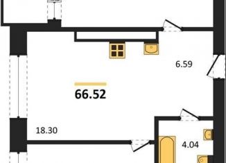 Продаю 2-комнатную квартиру, 66.5 м2, Калининград