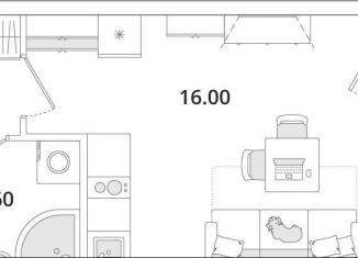 Продажа квартиры студии, 23.6 м2, Санкт-Петербург, метро Комендантский проспект, Планерная улица, 99