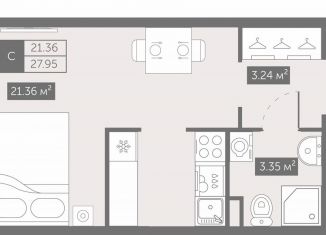 Квартира на продажу студия, 28 м2, Санкт-Петербург, Невский район