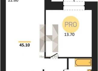 Продажа 2-комнатной квартиры, 45.1 м2, посёлок Мичуринский, Июльская улица, 1к1